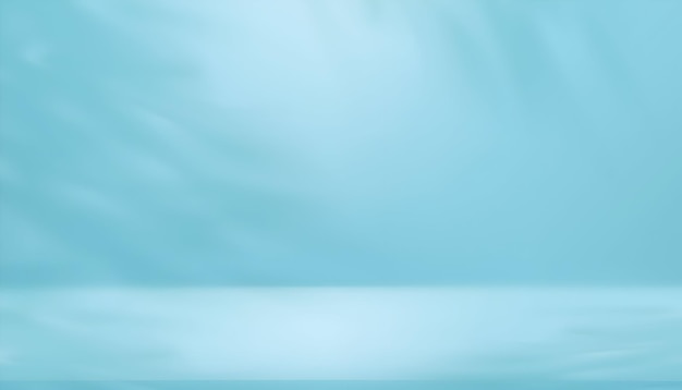 Fondo azul abstracto con luz suave y sombras