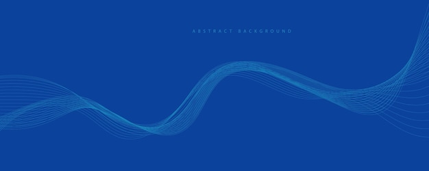 fondo azul abstracto con ondas