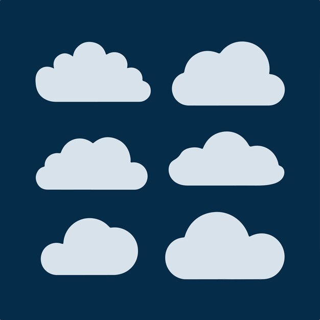 un fondo azul con algunas nubes y un fondo azul