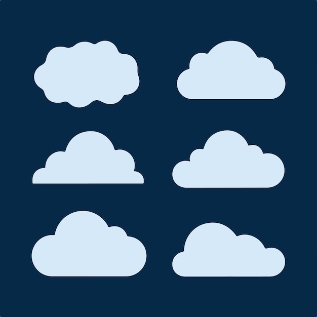 un fondo azul con algunas nubes y un fondo azul