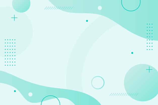 Fondo azul azul abstracto minimalista con formas orgánicas modernas y elementos vectoriales de Memphis