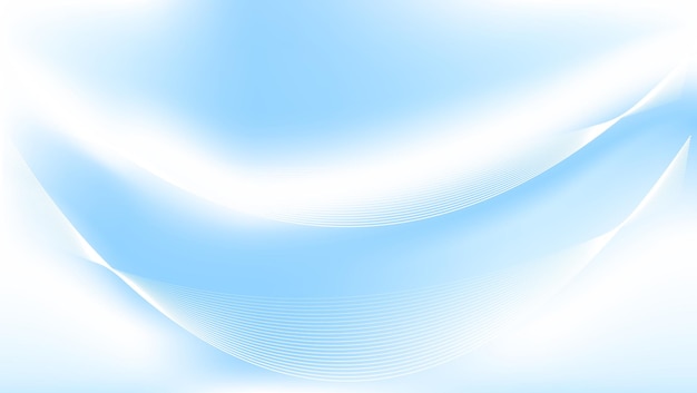 fondo azul y blanco abstracto con líneas onduladas