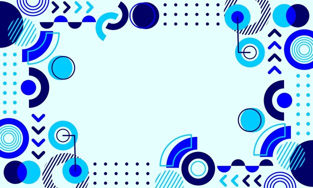 un fondo azul y blanco con círculos y un lugar para el texto