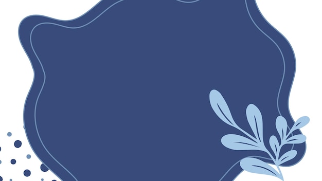 un fondo azul y blanco con un patrón de flores