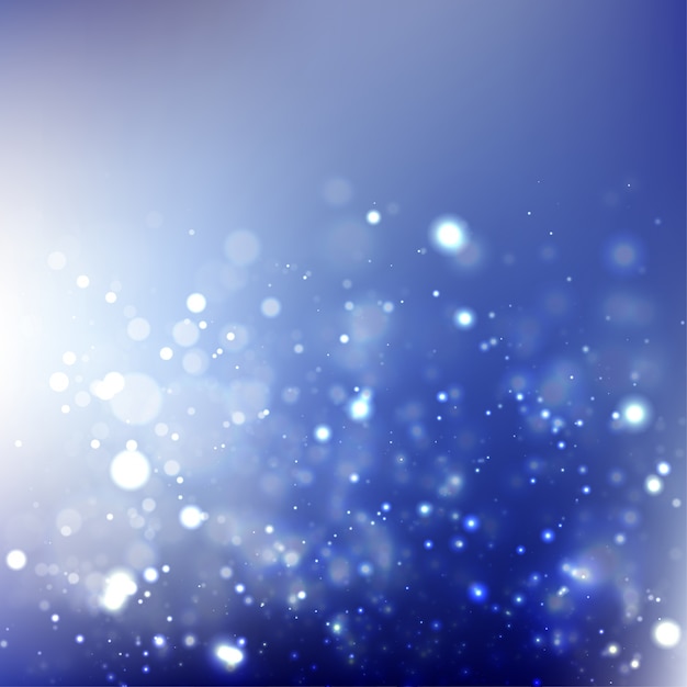 Vector fondo azul de bokeh