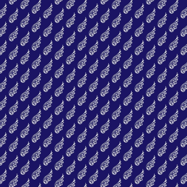 Un fondo azul con círculos blancos y la palabra "en él"