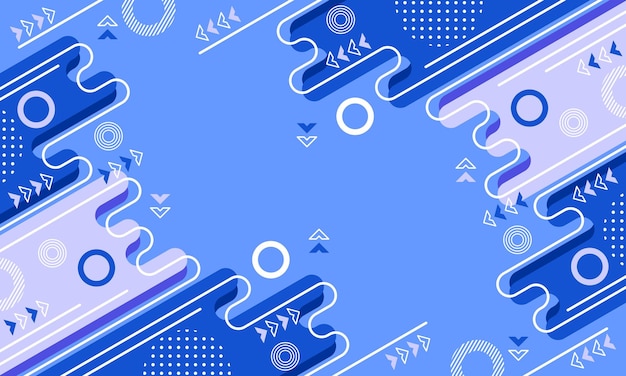 un fondo azul con círculos y flechas en el medio