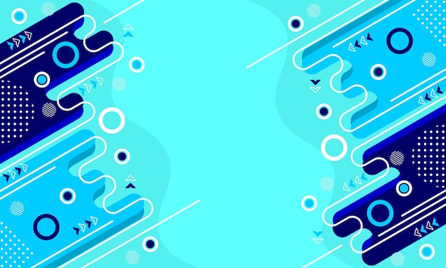 un fondo azul con círculos y un fondo azul Con círculos y flechas