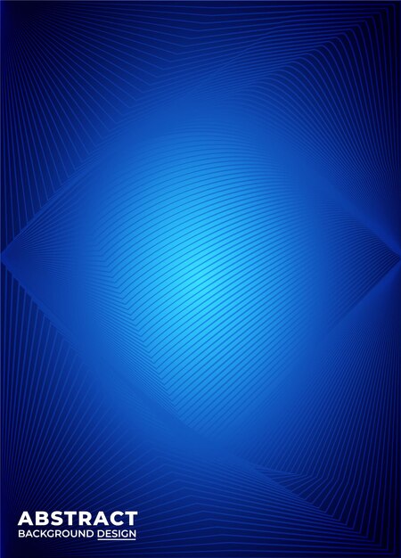un fondo azul con un color neón línea de luz efete plantilla ilustración vectorial línea de onda azul