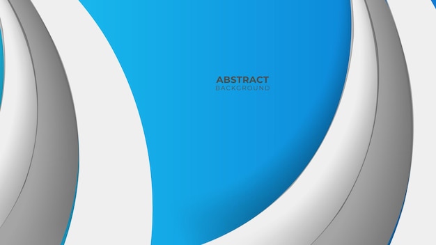 Fondo azul con concepto corporativo moderno. fondo abstracto azul del círculo de la capa de papel. las curvas y líneas se utilizan para banner, presentación, portada, póster, papel tapiz, diseño con espacio para texto.