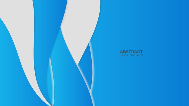 Fondo azul con concepto corporativo moderno. Fondo abstracto azul del círculo de la capa de papel. Las curvas y líneas se utilizan para banner, presentación, portada, póster, papel tapiz, diseño con espacio para texto.