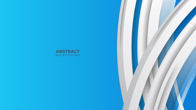 Fondo azul con concepto corporativo moderno. Fondo abstracto azul del círculo de la capa de papel. Las curvas y líneas se utilizan para banner, presentación, portada, póster, papel tapiz, diseño con espacio para texto.