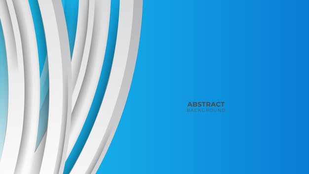 Fondo azul con concepto corporativo moderno. Fondo abstracto azul del círculo de la capa de papel. Las curvas y líneas se utilizan para banner, presentación, portada, póster, papel tapiz, diseño con espacio para texto.