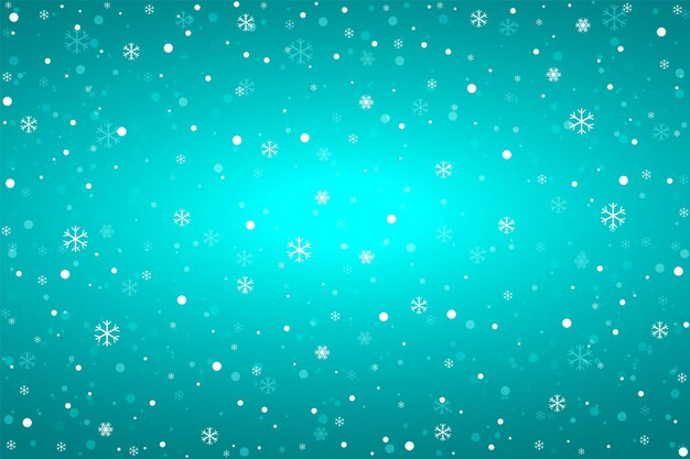 Fondo azul con copos de nieve Ilustración de vector de fondo de invierno de Navidad