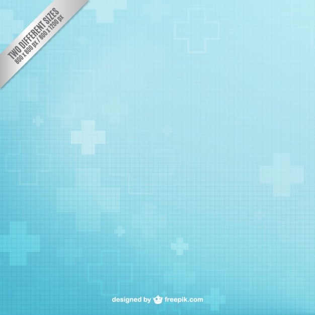 Vector fondo azul con cruces médicas