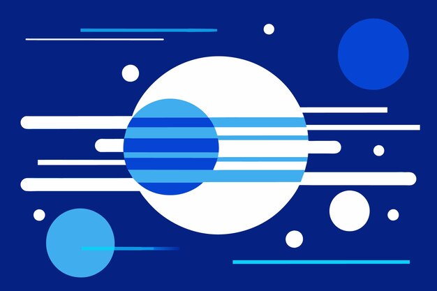 Un fondo azul con diferentes líneas y un fondo azul con círculos y líneas