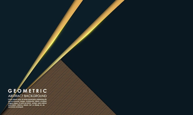 Fondo azul con diseño de lujo dorado.