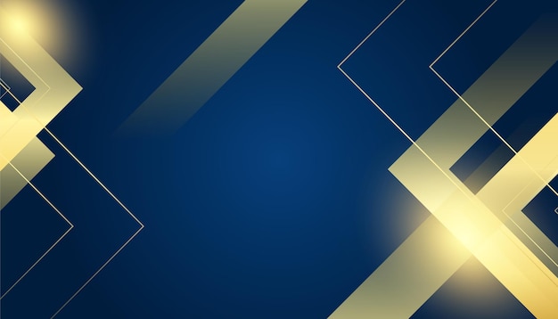 Fondo azul y dorado abstracto