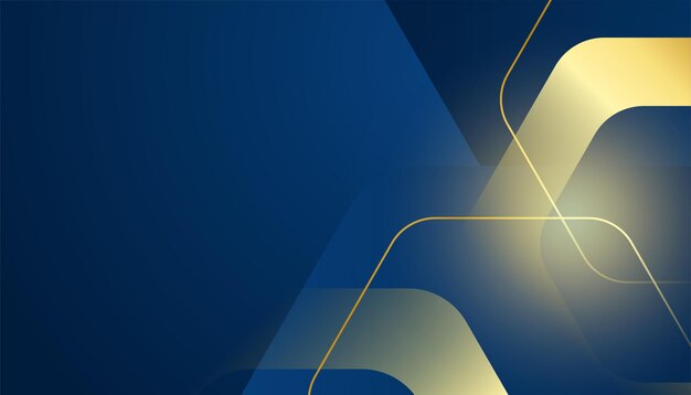 Fondo azul y dorado abstracto