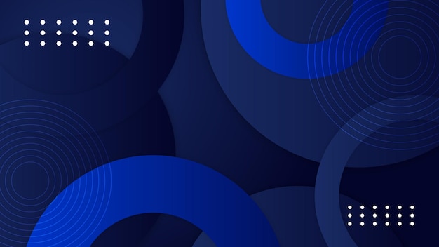 Fondo azul con elemento moderno de espiral de onda abstracta para diseño de presentación de banner y volante