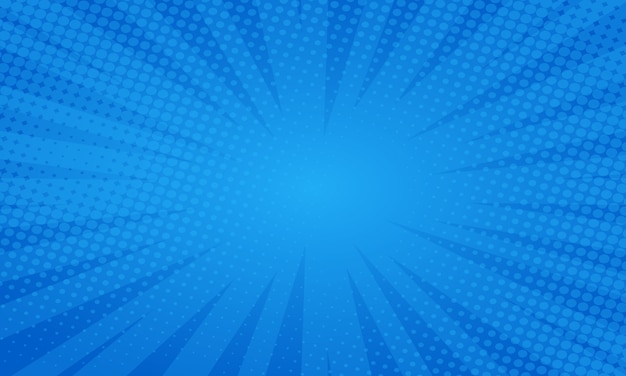 Fondo azul estilo de cómic