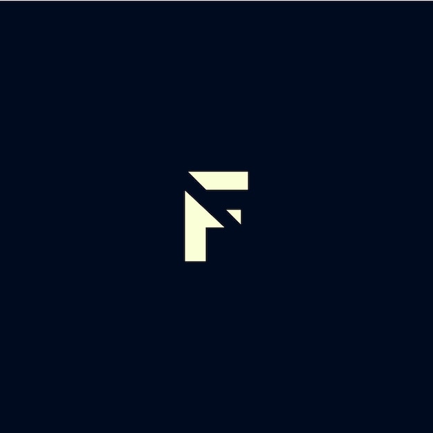 un fondo azul con una f en él