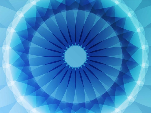 Fondo azul flor geométrica