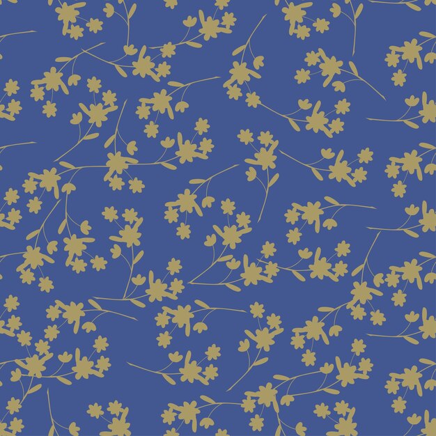 un fondo azul con flores amarillas y las palabras primavera