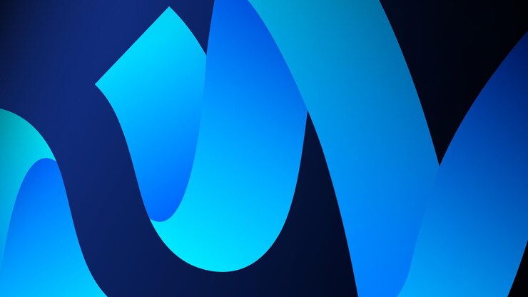 Vector fondo azul, fondo ondulado azul abstracto, color degradado azul, fondo ondulado para escritorio