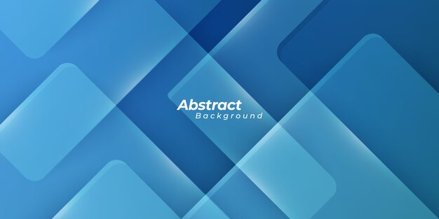 Fondo azul con formas geométricas
