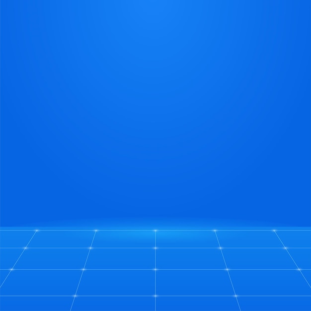 El fondo azul futurista
