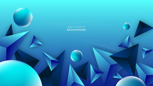 Fondo azul geométrico abstracto 3d moderno con traje de sombra para presentación de fondo de banner corporativo de negocios y mucho más Vector Premium