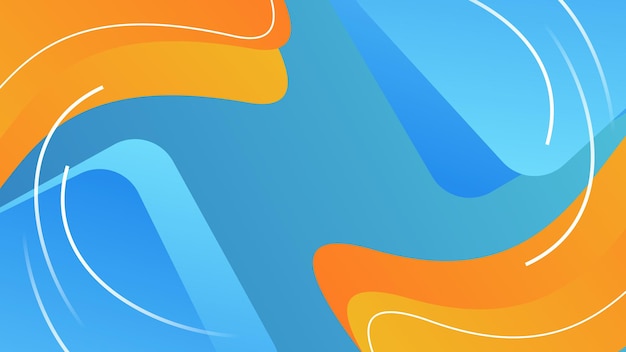 Fondo azul geométrico moderno. Composición de formas dinámicas