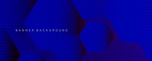 Fondo azul gráfico hexagonal dinámico abstracto