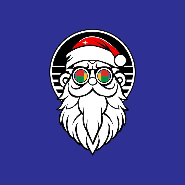 El fondo azul de Groovy Santa