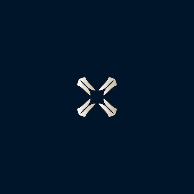 un fondo azul con las letras x y x en él