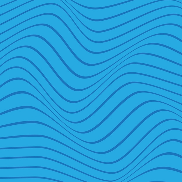 un fondo azul con líneas onduladas