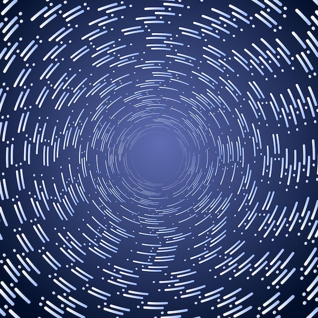 Fondo azul marino gradiente con textura cósmica en espiral Cómic