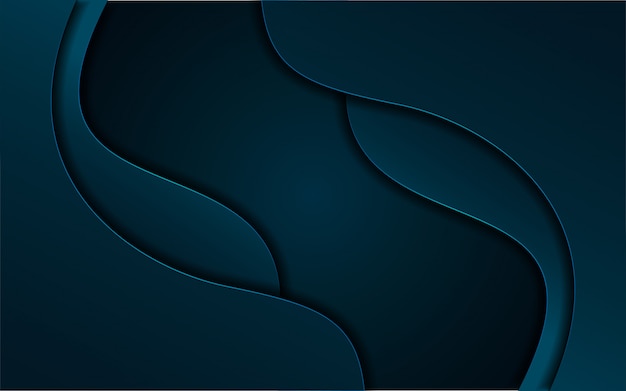 Vector fondo azul marino líquido dinámico moderno