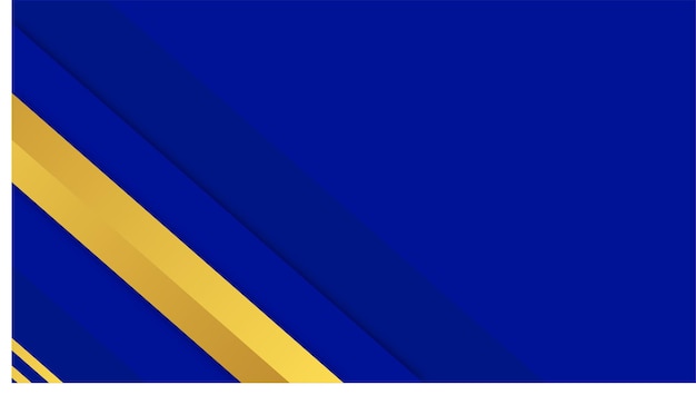 Fondo azul minimalista con líneas doradas adecuado para un estandarte de lujo moderno y simple
