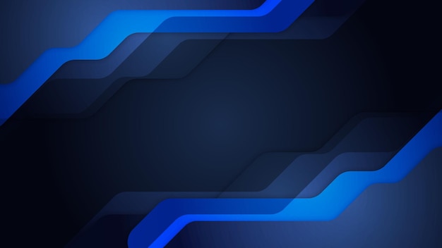 Fondo azul y negro moderno abstracto Diseño de ilustración vectorial para presentación banner portada web flyer tarjeta cartel papel pintado textura diapositiva revista y powerpoint