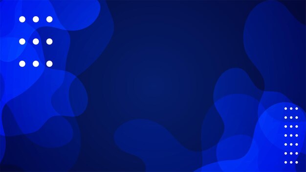 Fondo azul oscuro abstracto con formas geométricas Ilustración vectorial