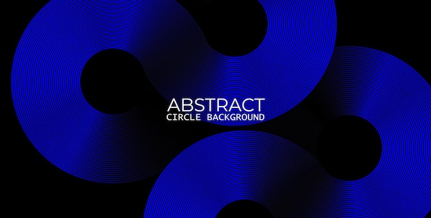 Fondo azul oscuro abstracto con líneas de patrón geométrico brillantes