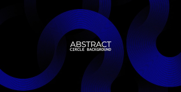 Fondo azul oscuro abstracto con líneas de patrón geométrico brillantes