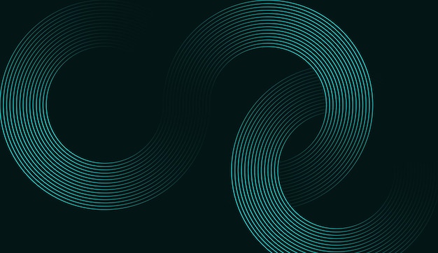 Fondo azul oscuro abstracto con líneas de patrón geométrico brillantes