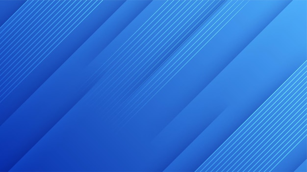 Fondo azul oscuro abstracto con tecnología de líneas formas geométricas Ilustración vectorial