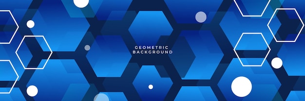 Fondo azul oscuro con formas geométricas abstractas, concepto de banner dinámico y deportivo o tecnológico