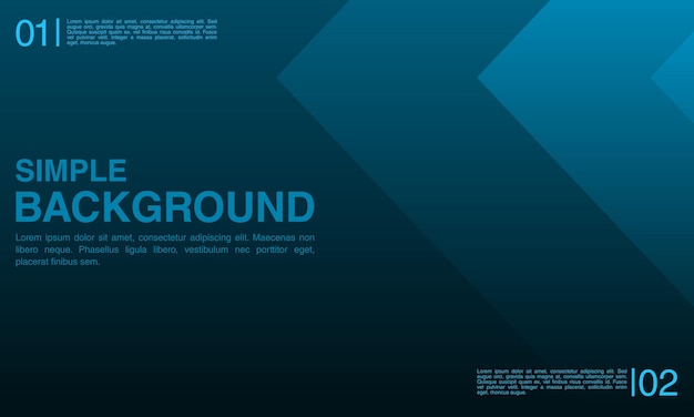 Fondo azul oscuro fresco y simple para el fondo de pantalla de su presentación y más