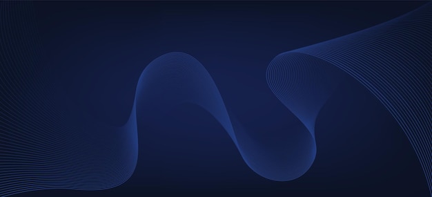 Fondo azul oscuro geométrico abstracto con líneas azules claras en estilo de arte óptico.