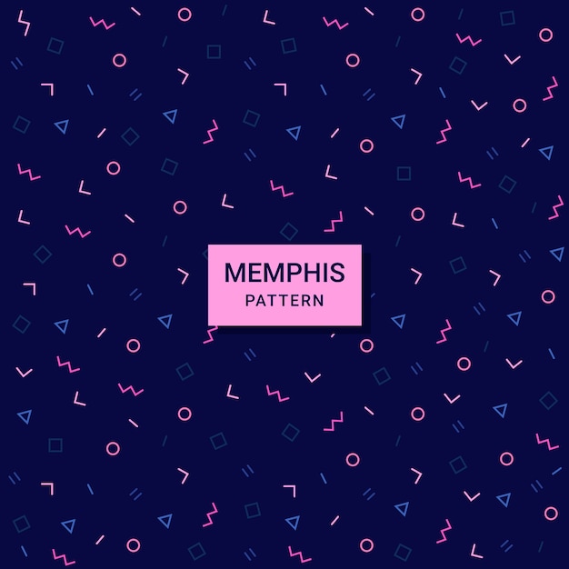 Fondo azul oscuro del modelo inconsútil de Memphis.